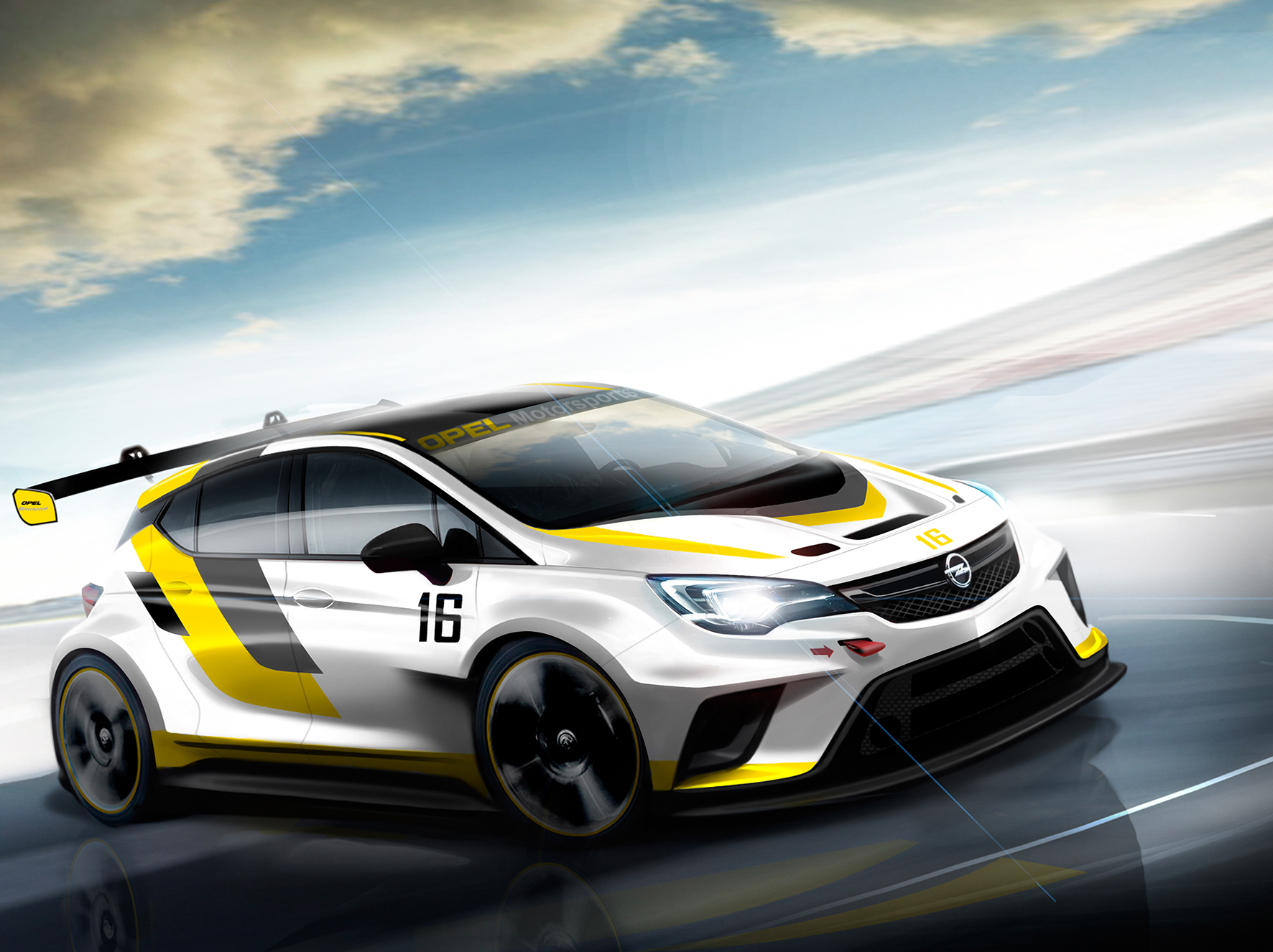 Nieuwe Opel Astra al aan het racen met de Astra TCR, goed voor 330 pk en 410 Nm.
