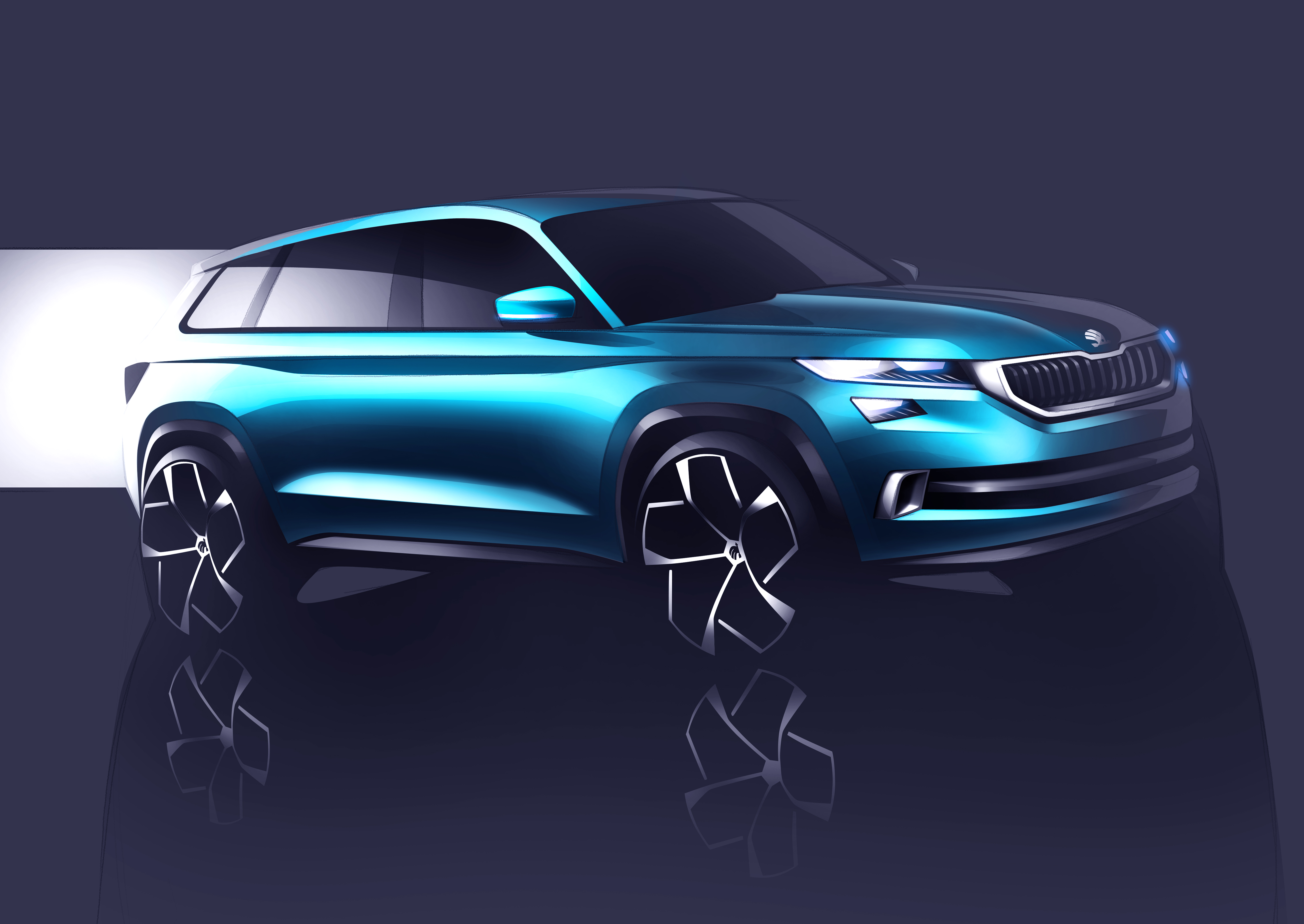 Skoda VisionS is voorbode van nieuwe SUV. Skoda komt de komende jaren met een opvolger van de Yeti, de Kodiak en een crossover.
