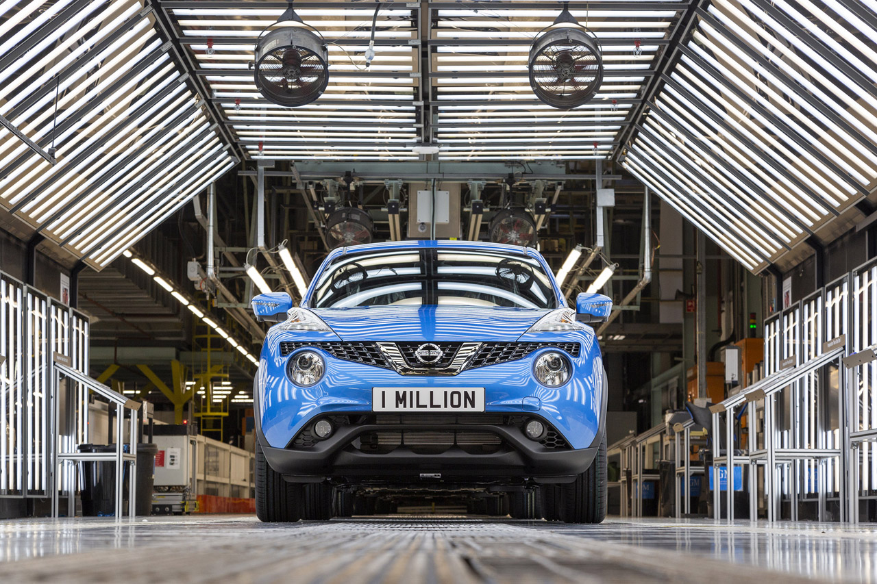 Nissan produceerde in 8 jaar 1 miljoen exemplaren van de Juke.