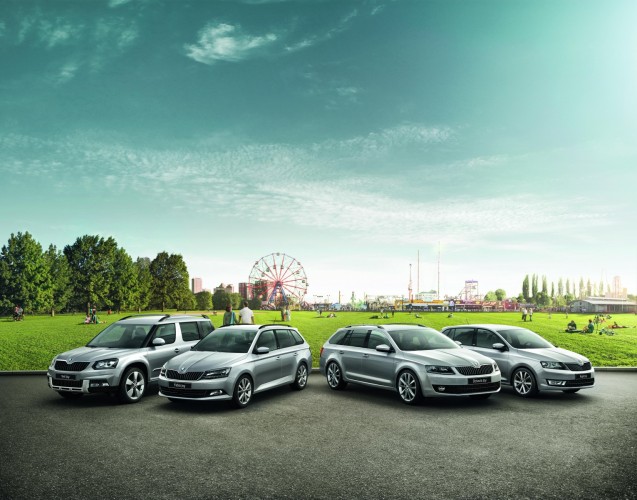 Skoda introduceert Joy-modellen. Het zijn actiemodellen van de Yeti, Fabia, Rapid en Octavia met veel extra's.