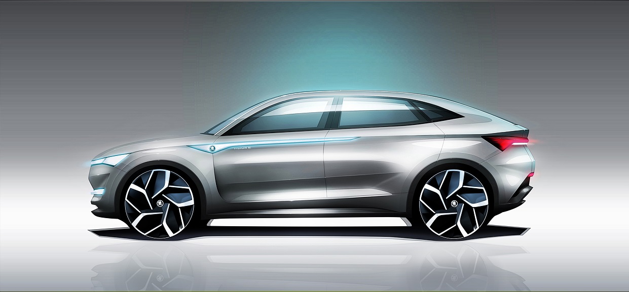 Skoda heeft de Vision E op een lichtere plek gezet, zodat we de auto nu goed kunnen bekijken. De komende jaren krijgt de auto nog een aantal elektrische broertjes en zusjes.