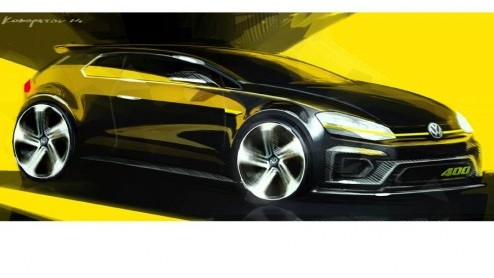 Volkswagen neemt Golf R Concept 400 mee naar Peking. Een Golf R met 400 pk, 4Motion en DSG. Spektakel!