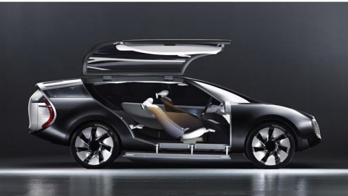 Een bijzondere creatie van Renault. De Ondelios Concept is een luxe high-end crossover, bedoeld als echte reiswagen, met een groen tintje. Het is namelijk een hybride.