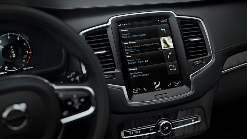 Volvo introduceert Apple CarPlay en Android Auto in nieuwe Volvo's, waaronder de nieuwe XC90.