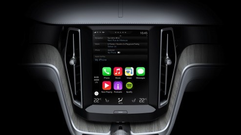Volvo introduceert Apple CarPlay en Android Auto in nieuwe Volvo's, waaronder de nieuwe XC90.