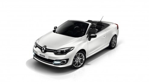Ook nieuw gezicht voor Renault Megane Coupe Cabriolet. Debuut op Autosalon van Brussel op 14 januari.