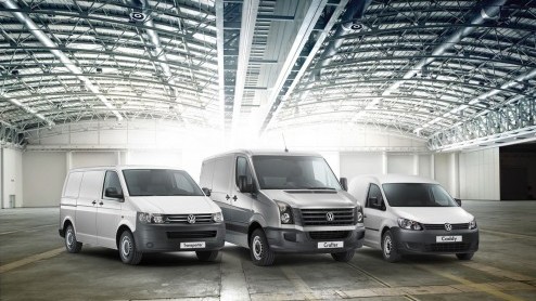 Vriendenprijs Weken bij Volkswagen Bedrijfswagens voor de Caddy, Crafter en Transporter.