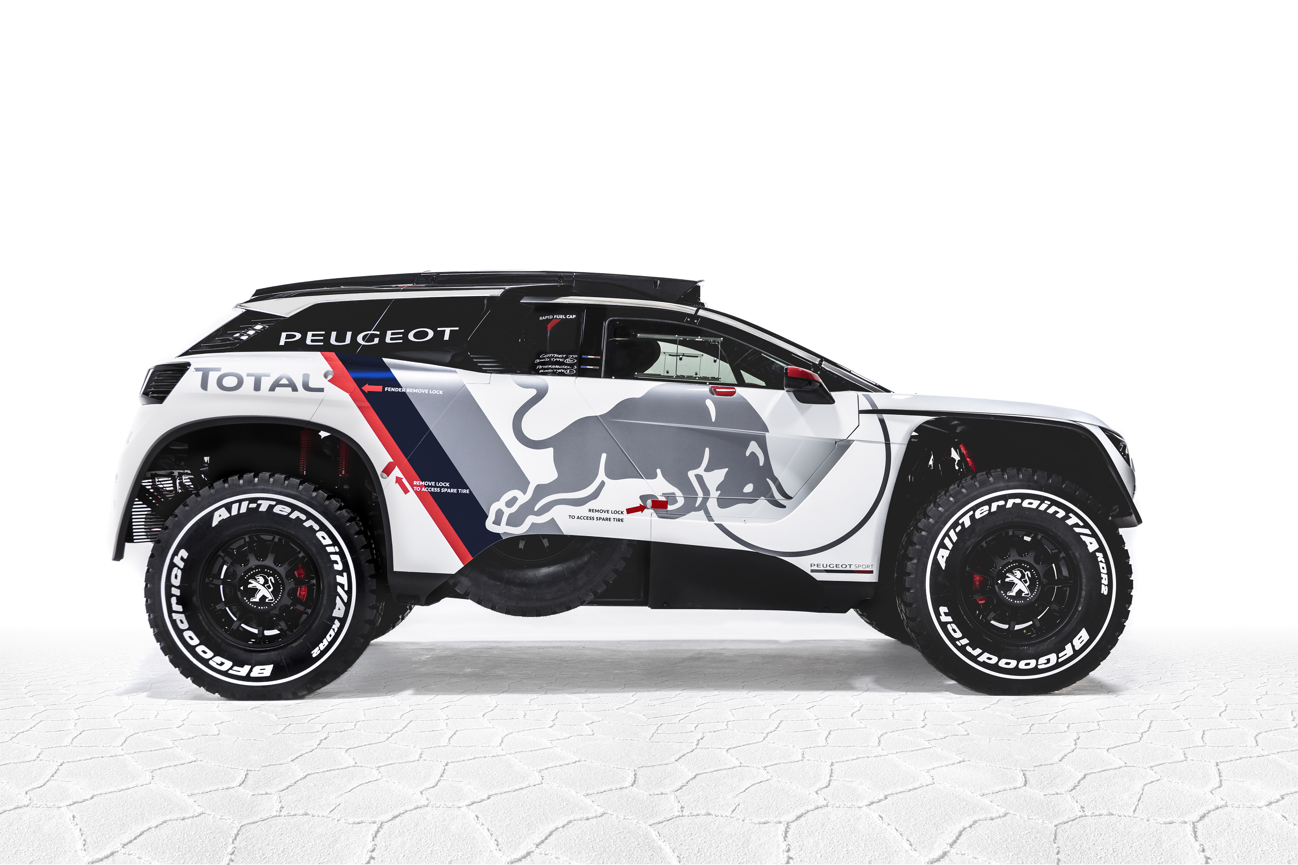 Peugeot presenteert de 3008 DKR, de opvolger van de 2008 DKR, waarmee ze aan de komende DAKAR-rally mee zullen doen.