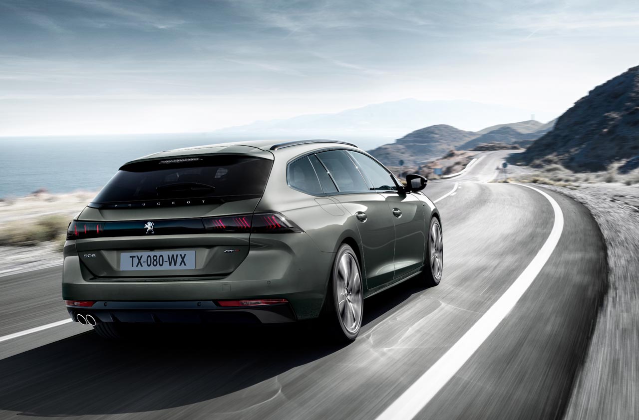 Peugeot laat de foto's zien van de nieuwe 508 SW.