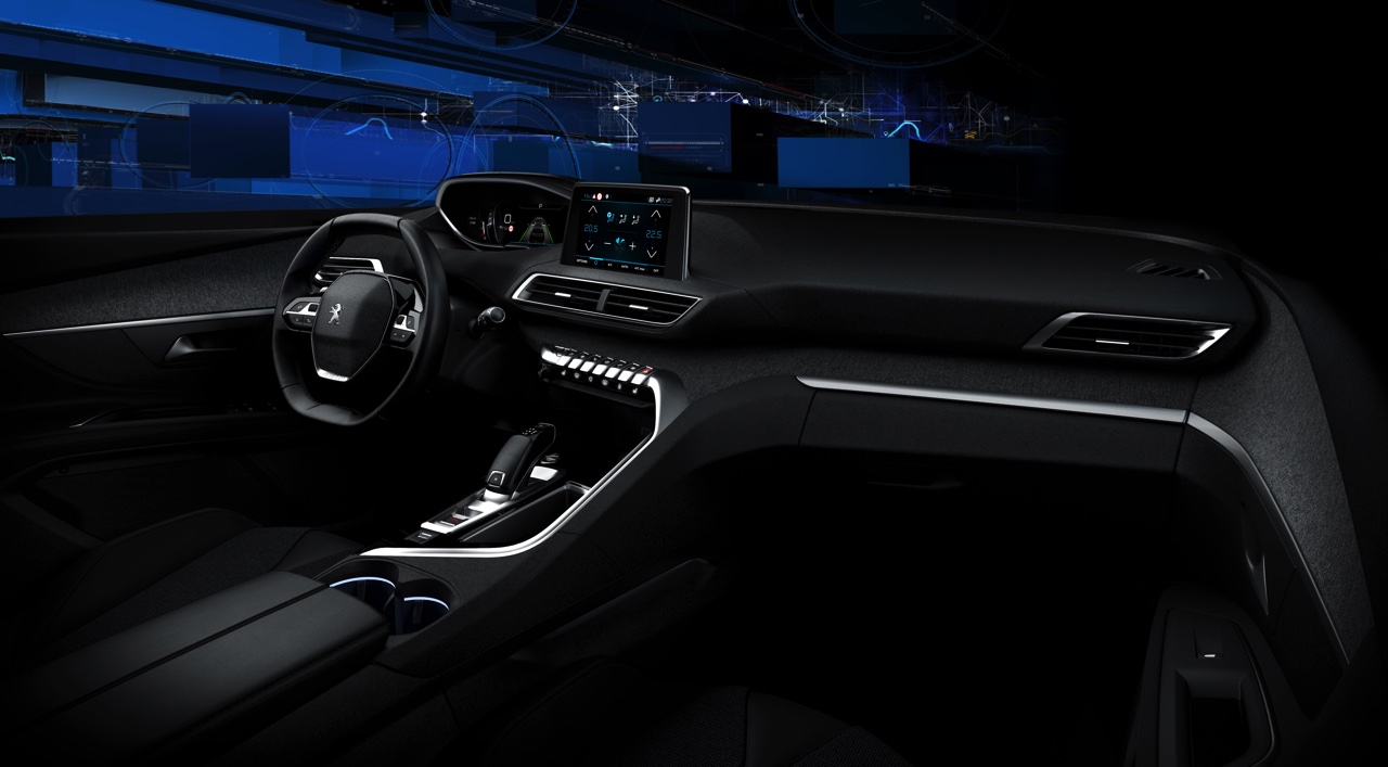 Peugeot presenteert de i-Cockpit van de nabije toekomst. Als eerste zien we het nieuwe interieurconcept terug in de nieuwe SUV, de Peugeot 3008.