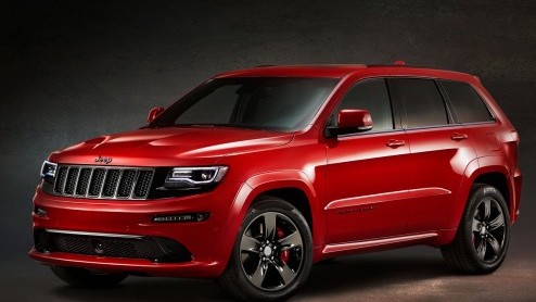 Jeep zet de Grand Cherokee in de spotlights op de Autosalon van Parijs. Jeep presenteert een Red Vapor uitvoering op basis van de Grand Cherokee SRT met Hemi-V8.