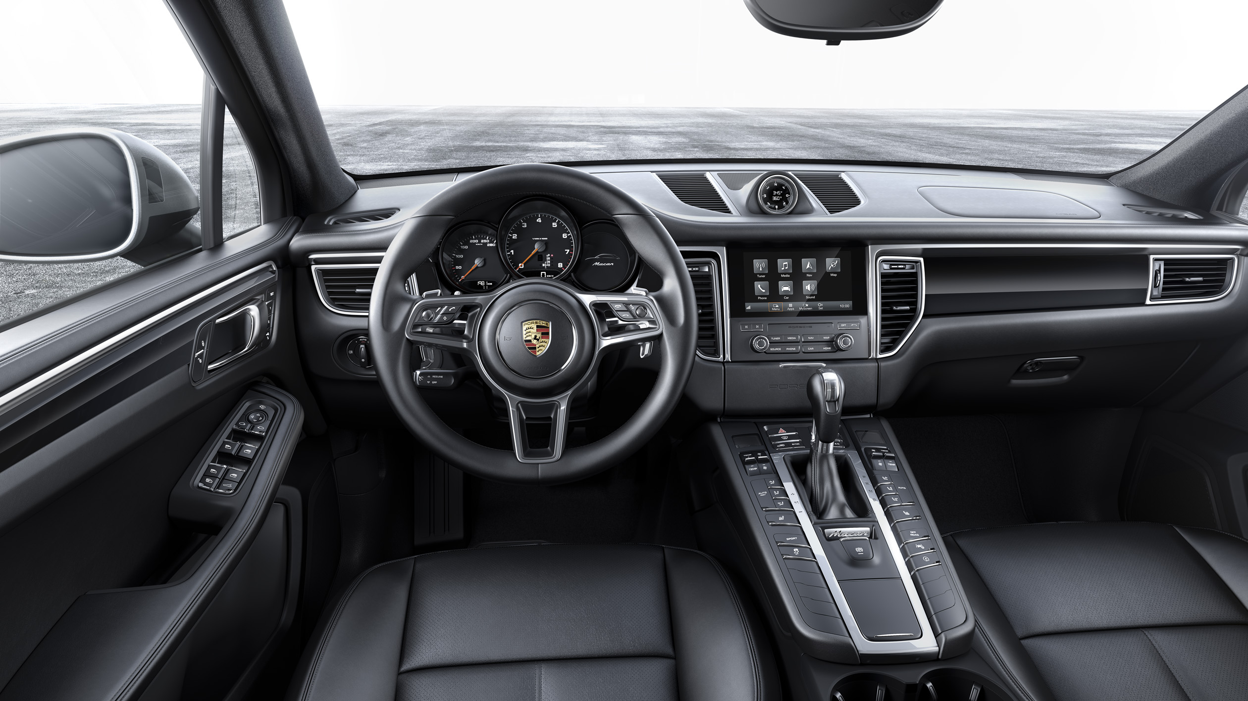 De nieuwe Porsche Macan stapt in met de 2.0 liter viercilinder, goed voor 252 pk.