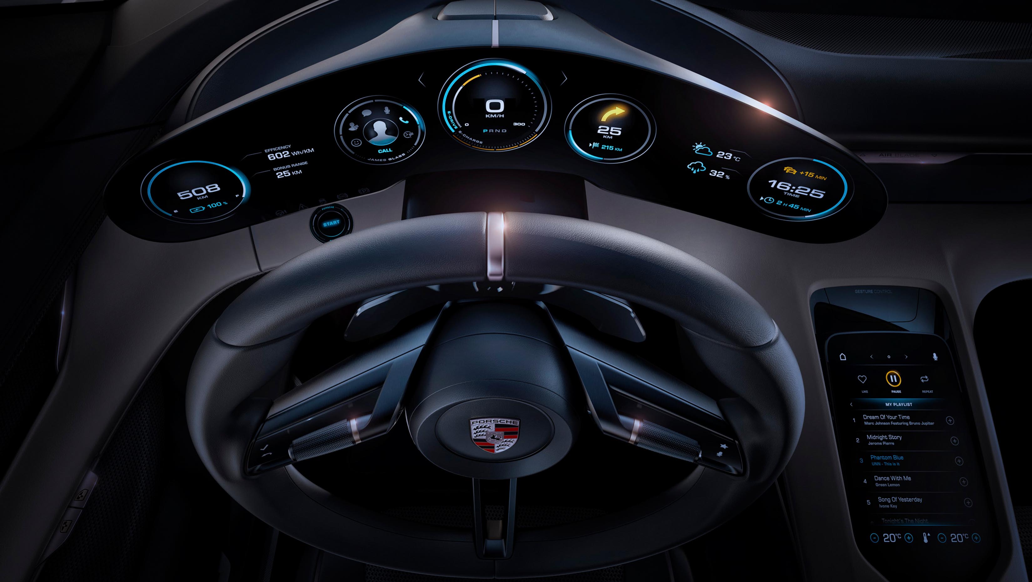 Porsche neemt Mission E elektrische sportwagen met 600 pk in productie. We verwachten de Mission E met 500 km actieradius voor 2020 in de showroom.