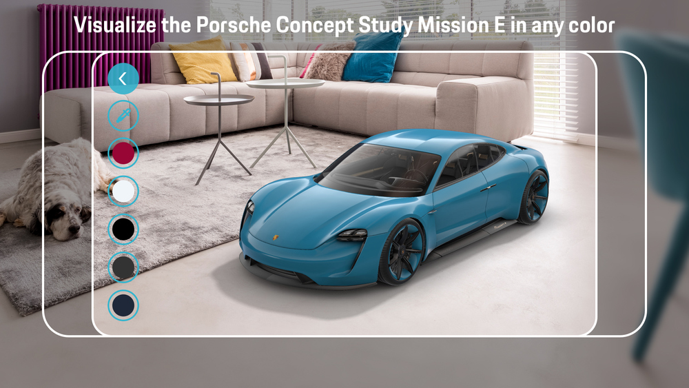 Porsche heeft een app ontwikkeld rondom de Mission E
