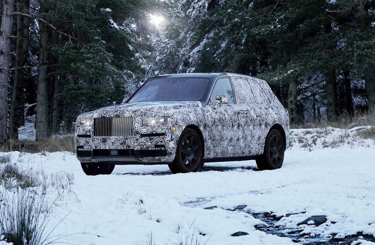 Rolls-Royce lanceert binnenkort de Cullinan, de state of the art SUV.