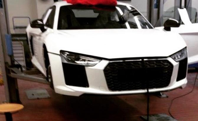 Nieuwe Audi R8 gelekt voorafgaand aan debuut op de Autosalon Genve 2015.