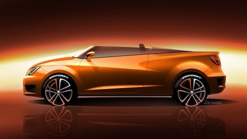 Seat Ibiza Cupster aanwezig bij Wrthersee Treffen 2014, een luchtige Ibiza Cupra met 180 pk TSI-motor.