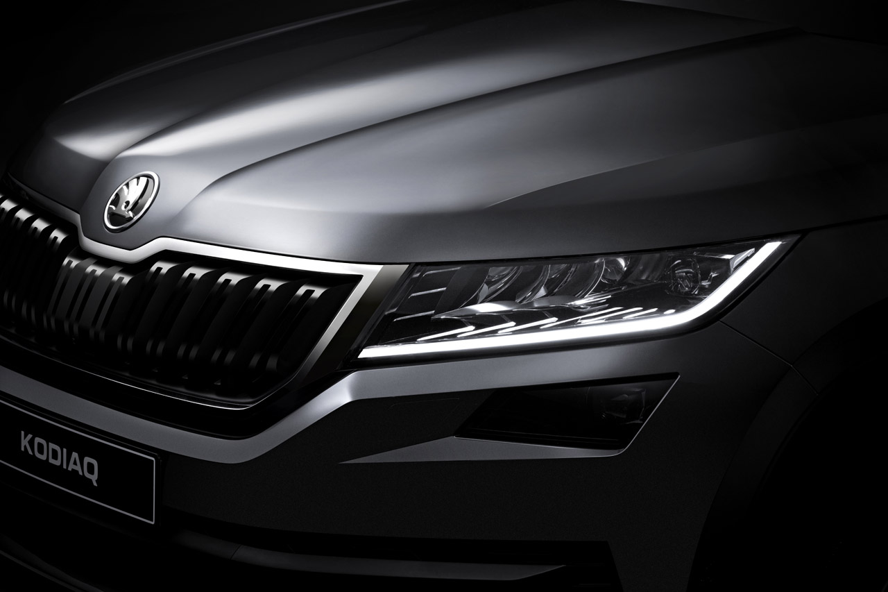Skoda heeft de eerste detailfoto's van de Kodiaq getoond, een nieuwe grote SUV
