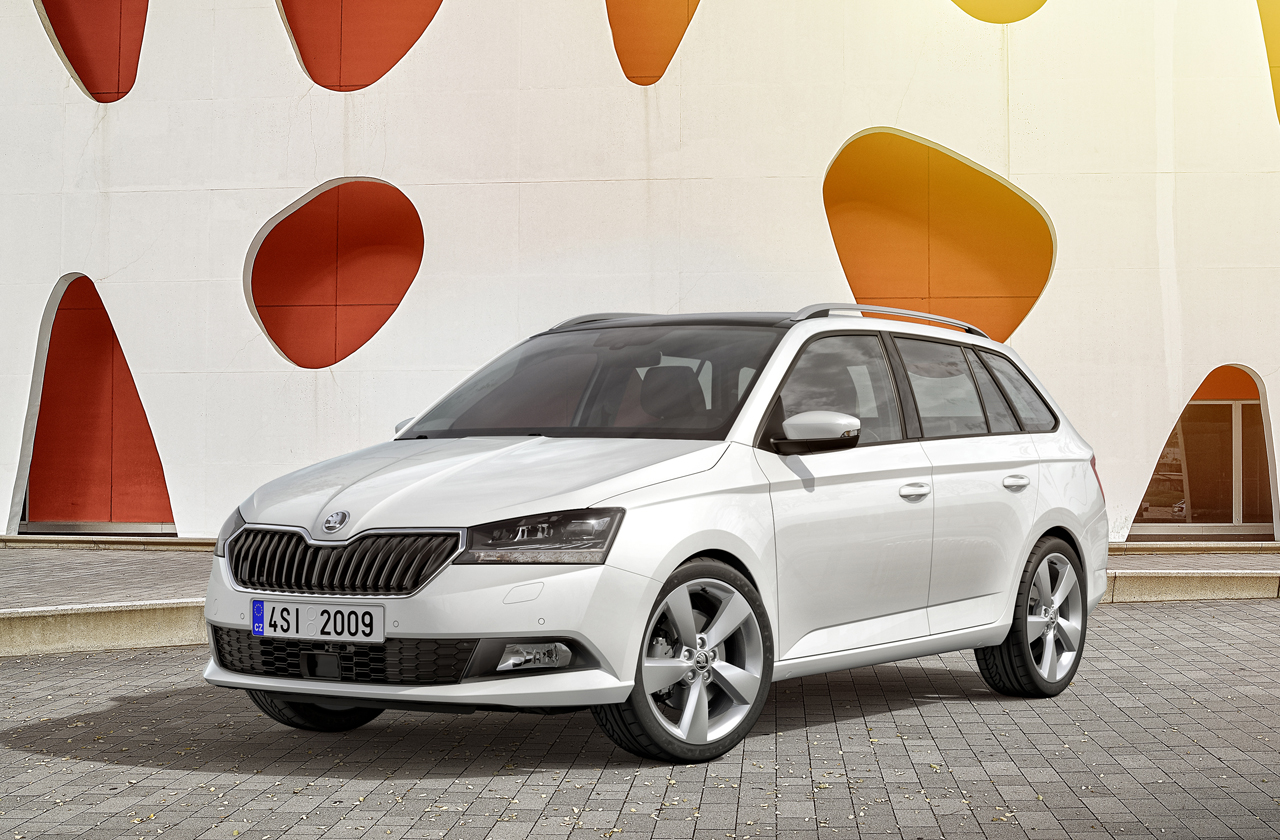 Skoda geeft de foto's vrij van de gefacelifte Fabia.