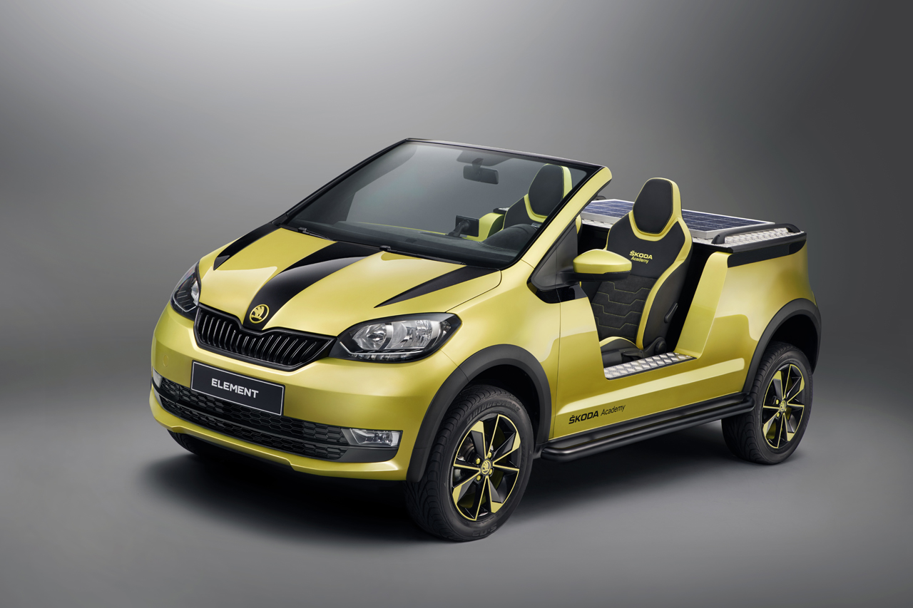 22 studenten realiseerden bij Skoda de Element Concept op basis van de Citigo met elektrische aandrijving.