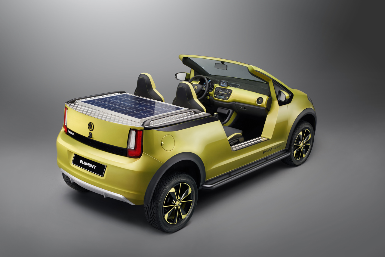 22 studenten realiseerden bij Skoda de Element Concept op basis van de Citigo met elektrische aandrijving.