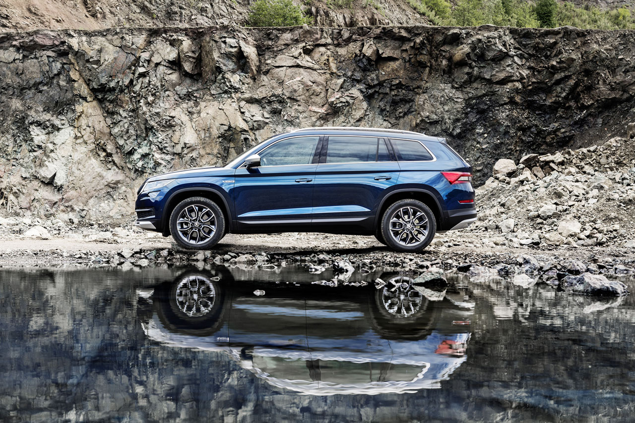 Skoda lanceert nieuwe versies van de Kodiaq, de Sportline en Scout. Daarnaast staat er een elektrisch prototype op de IAA, de Vision E.