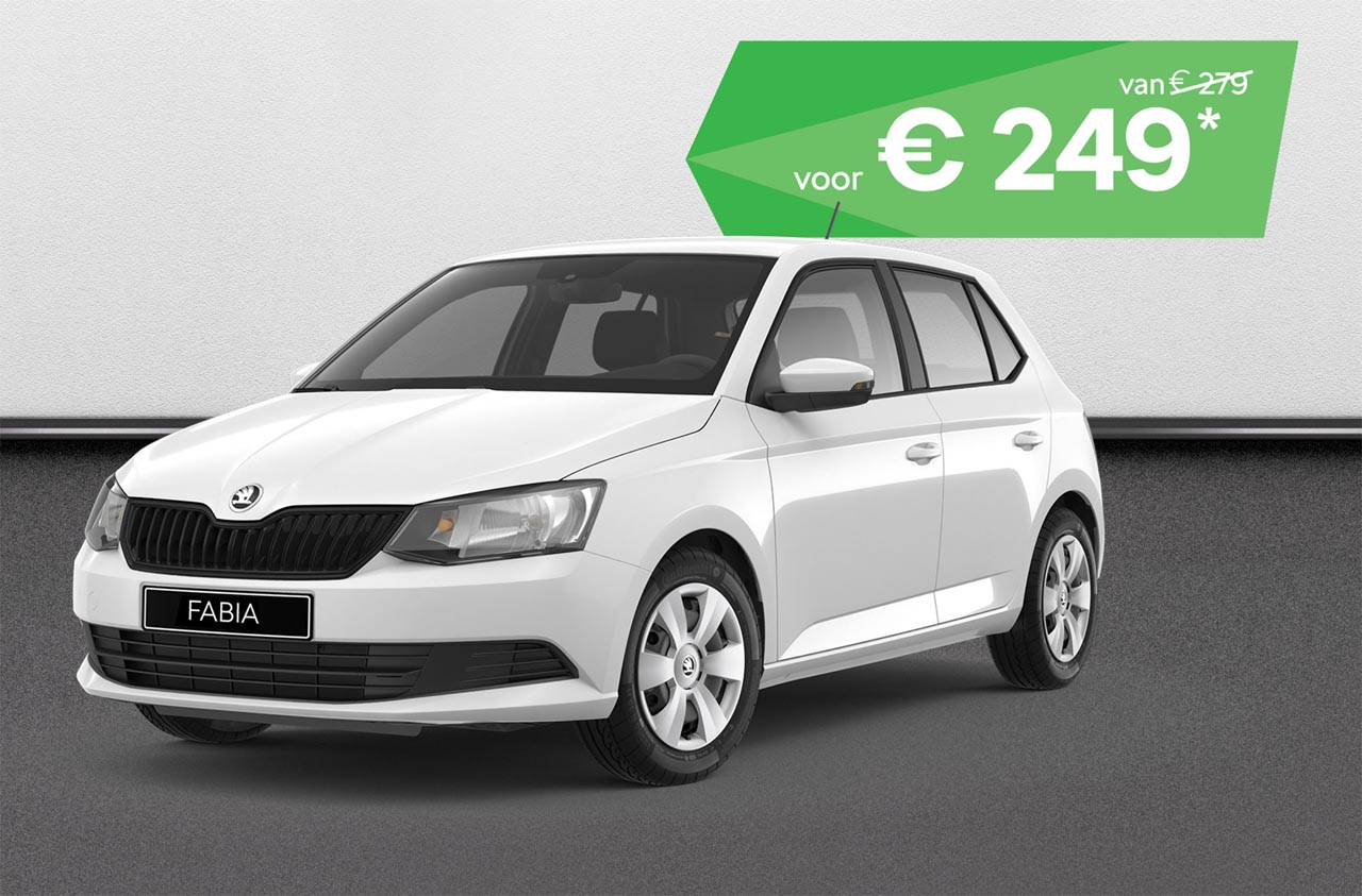 Skoda biedt tot eind januari 2018 voordeel op de private leasetarieven van de Citigo, Fabia en Rapid.