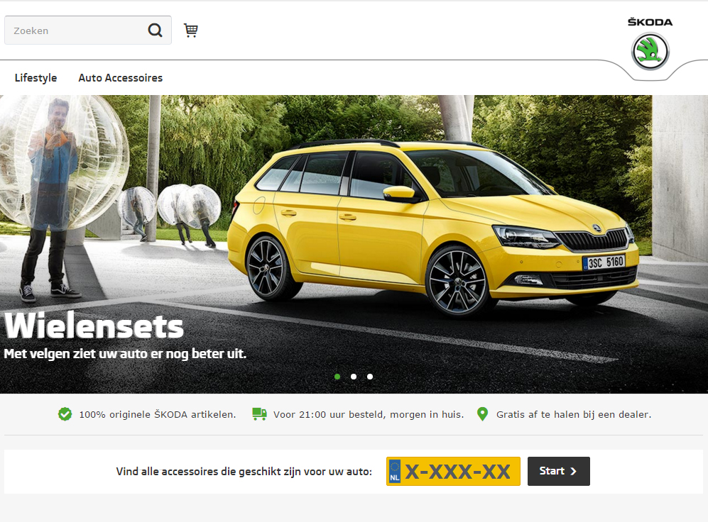 Skoda breidt webshop uit met originele Skoda-accessoires die via een kentekencheck eenvoudig te vinden zijn.
