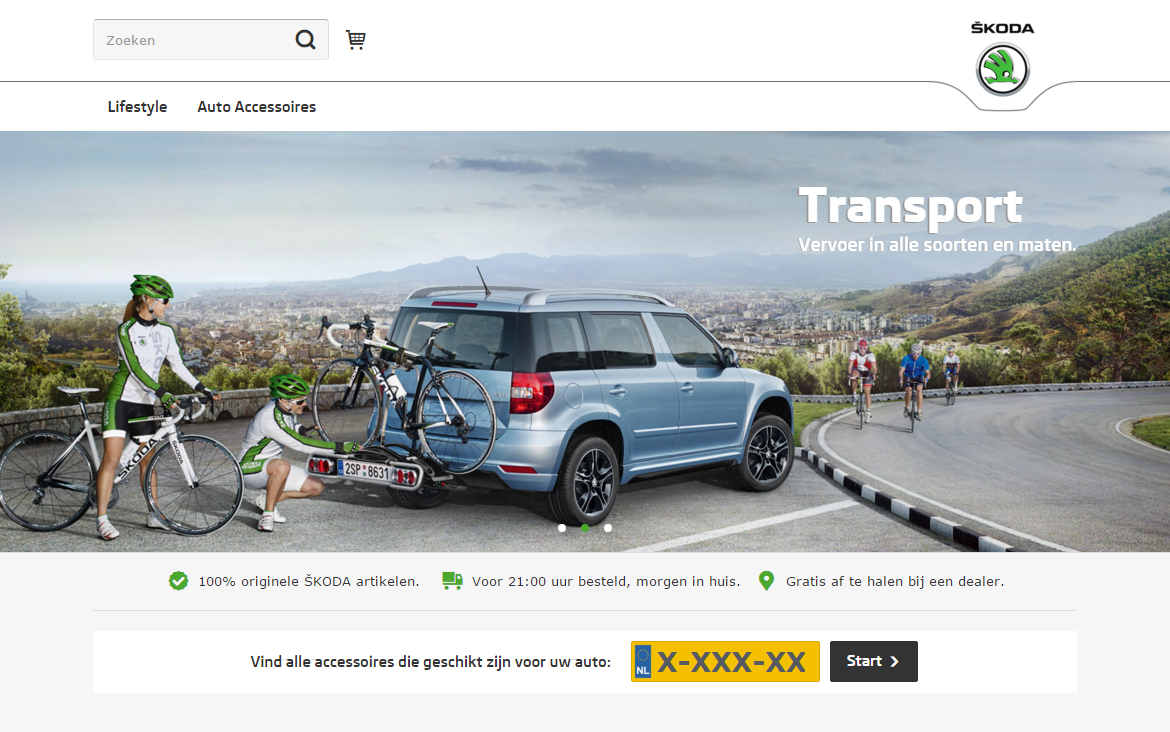 Skoda breidt webshop uit met originele Skoda-accessoires die via een kentekencheck eenvoudig te vinden zijn.
