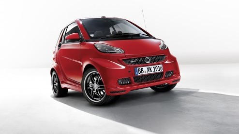 Smart fortwo BRABUS Xclusive red edition gaat voor rood, zwart en BRABUS-looks met 102 pk turbomotor. Levering start als de nieuwe fortwo zich heeft voorgesteld.