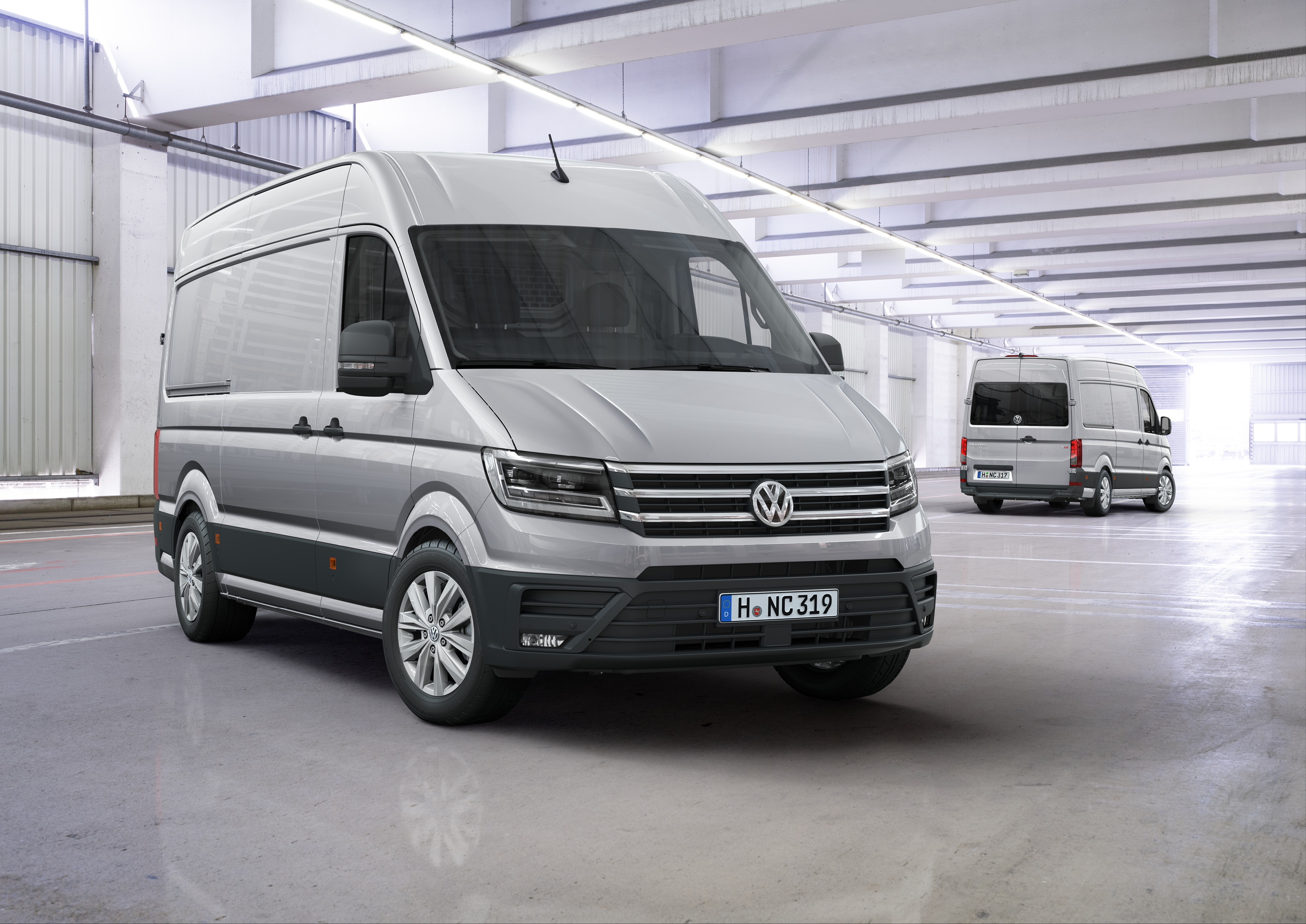 Nieuwe Volkswagen Crafter aan de bak met speciale Nutz 2.0 TDI dieselmotor, desgewenst inclusief achttrapsautomaat en vierwielaandrijving.
