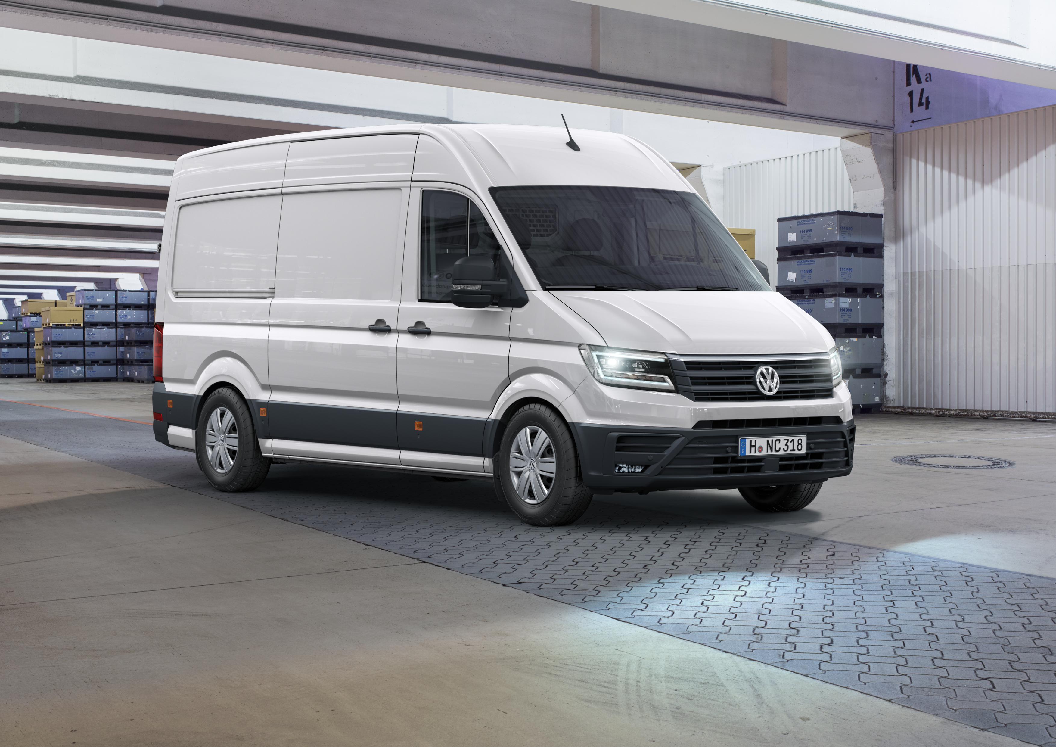 Nieuwe Volkswagen Crafter aan de bak met speciale Nutz 2.0 TDI dieselmotor, desgewenst inclusief achttrapsautomaat en vierwielaandrijving.