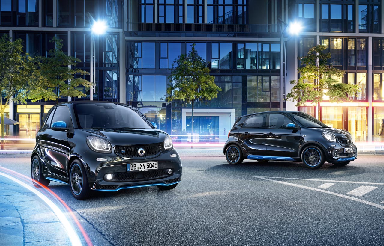 Smart komt met speciale edities van de elektrische fortwo en forfour.
