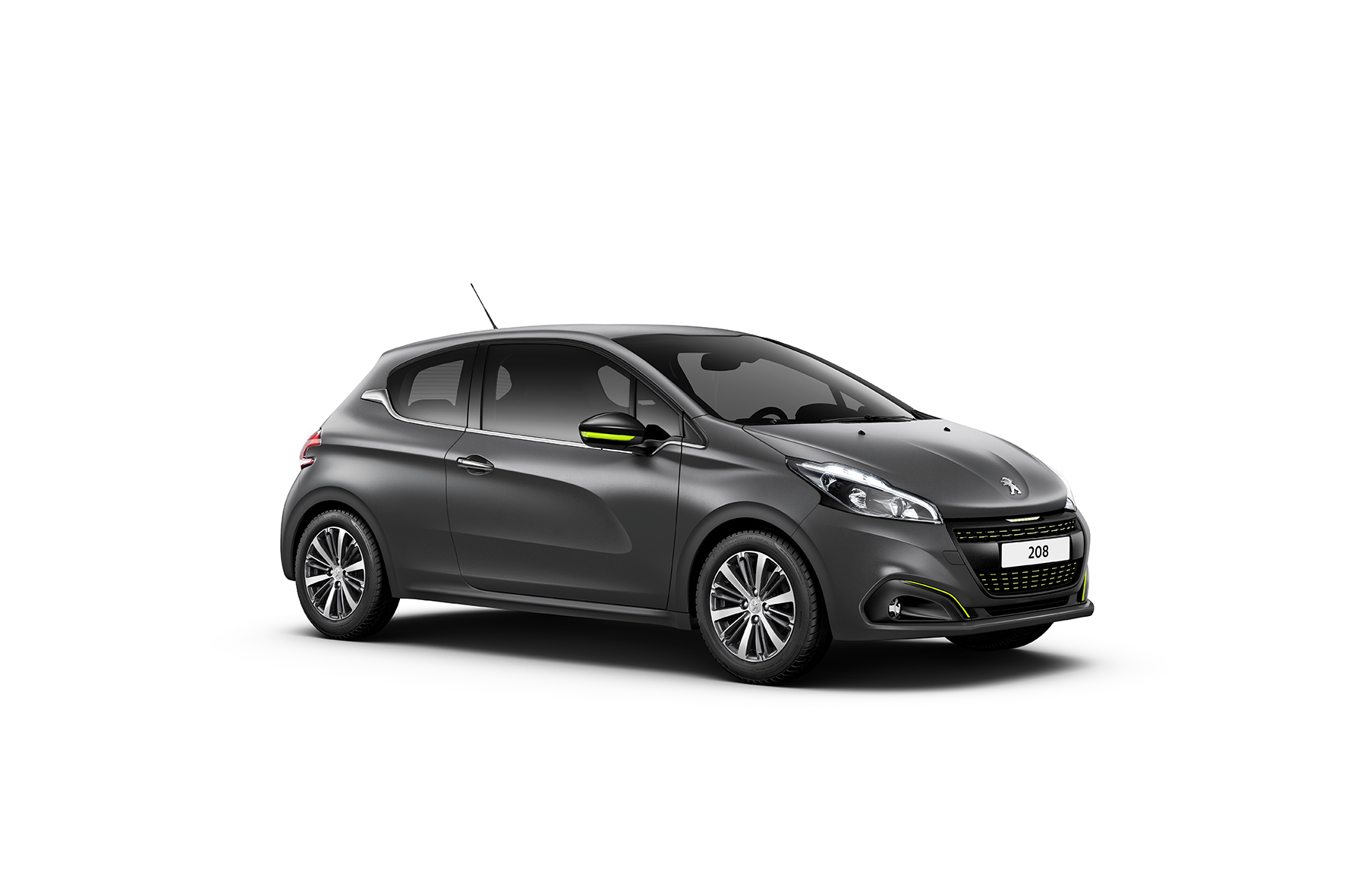 De vernieuwde Peugeot 208 kan nu met textuurlak besteld worden. Deze lak is een primeur in de auto-industrie en komt beter tot zijn recht dan gewone matte lak.