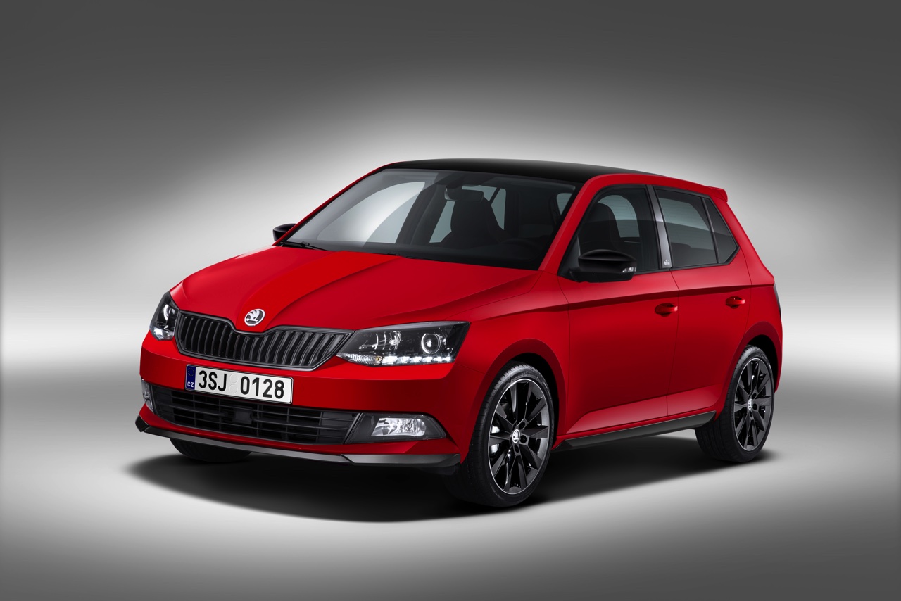 Skoda biedt sportief voordeel met de Fabia Monte Carlo, in Nederland verkrijgbaar met de 1.2 TSI 90 pk of 110 pk. Veel sportieve extra's vanaf 17.490 euro