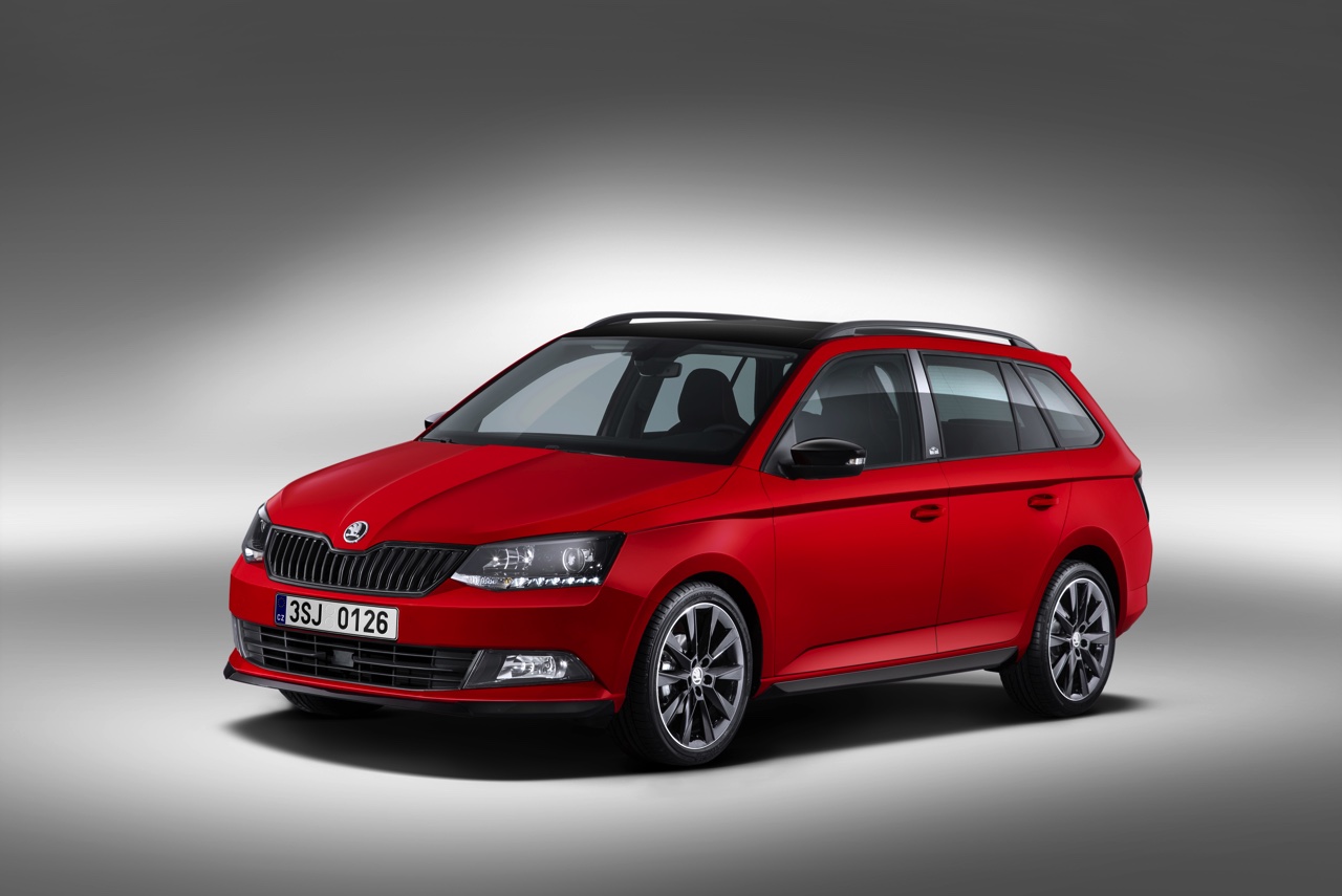 Skoda biedt sportief voordeel met de Fabia Monte Carlo, in Nederland verkrijgbaar met de 1.2 TSI 90 pk of 110 pk. Veel sportieve extra's vanaf 17.490 euro