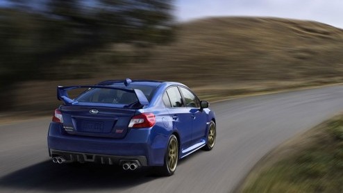 Subaru WRX presentatie op Detroit Auto Show, tijdens North American International Auto Show 2014.