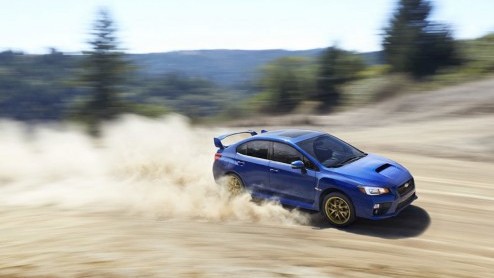 Subaru WRX presentatie op Detroit Auto Show, tijdens North American International Auto Show 2014.
