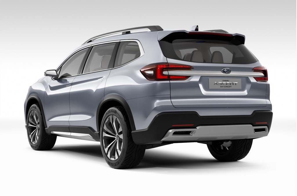 Subaru presenteert een nieuwe conceptversie van de aanstaande zevenzits SUV. Nu staat de auto echter al dichter bij de productieversie en is de definitieve naam bekend: Ascent.