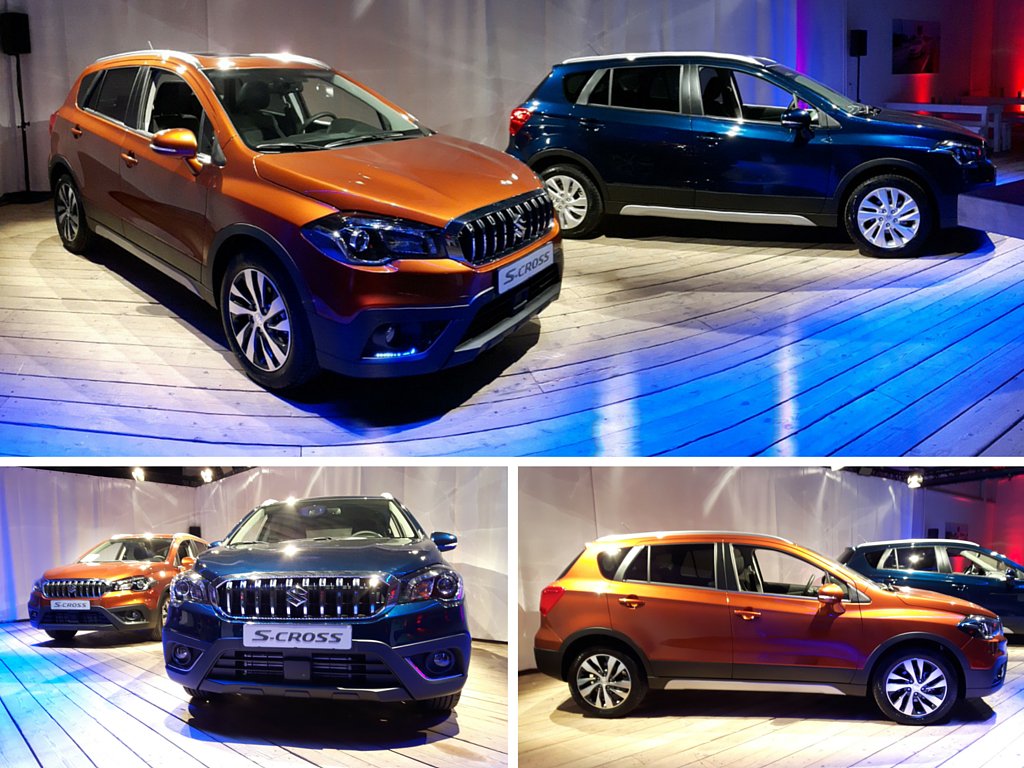 Eerste beelden Suzuki S-Cross facelift. Het 2016 model krijgt een stoerdere neus, nieuwe kleuren en 1.0T en 1.4T turbomotoren.