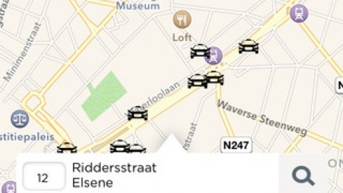 eCab app van TCA Taxicentrale Amsterdam als tegenaanval op Uber.