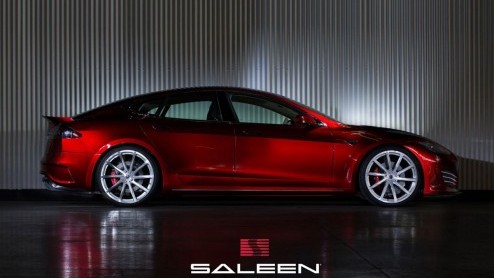 Saleen Model S op basis van Tesla ziet het licht op Pebble Beach 2014.