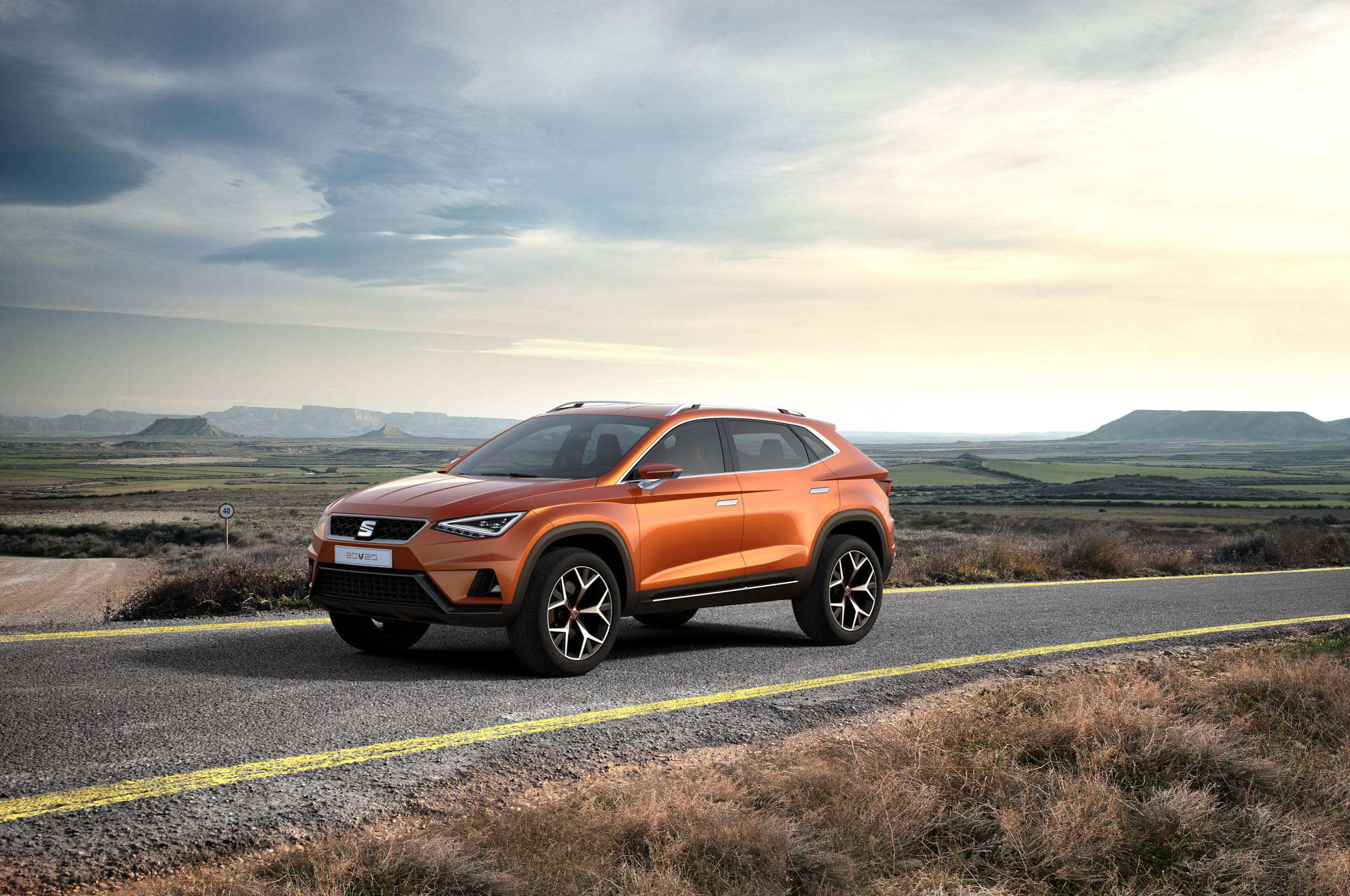 Live in Genve is de Seat 20V20 SUV het vervolg van de Seat Tribu. Die moet als vierdeurs SUV Coup nieuwe richting geven aan het merk.