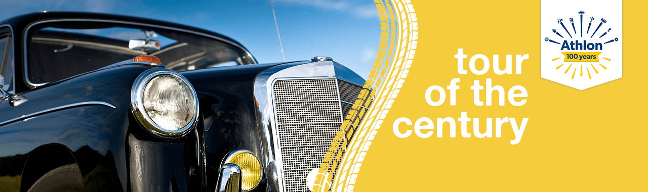 De Tour of the Century is op 17 en 18 september. Kom kijken naar oldtimers of meldt je aan om deel te nemen.