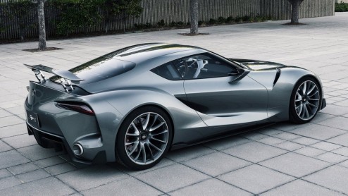 Toyota FT-1 Concept omgetoverd naar Graphite exterieur.