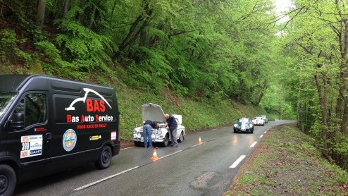 Het team van Bas Autoservice is tijdens Tulpenrallye 2014 wederom het onderhoudsteam voor pechhulp en reparaties.