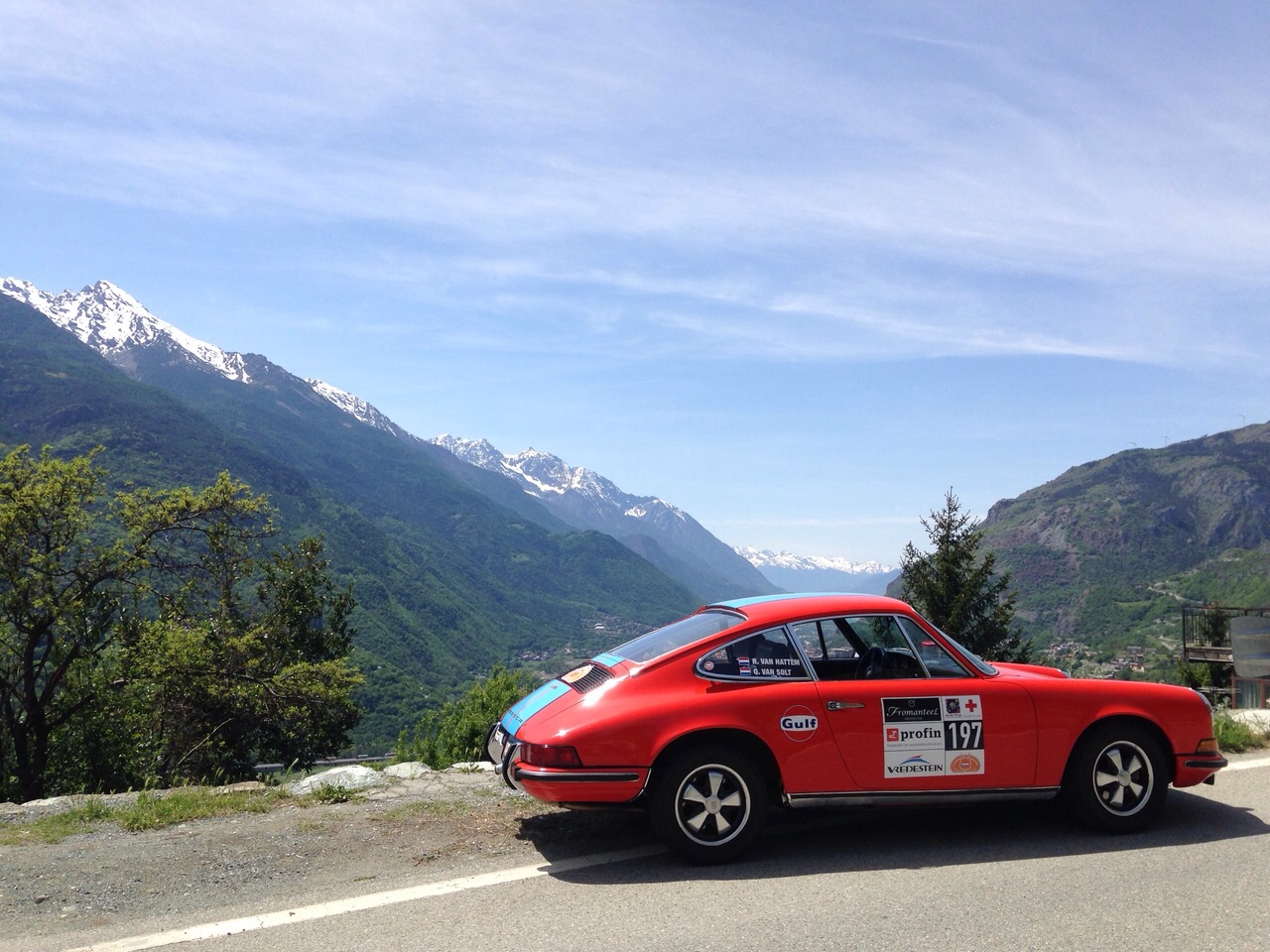 De start van de Tulpenrallye 2015 in Saint-Vincent vindt voor team AutoVandaag plaats om 10:44 uur.