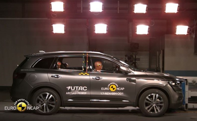 Renault kreeg voor de nieuwe Koleos de maximale score van vijf sterren voor botsveiligheid van EuroNCAP