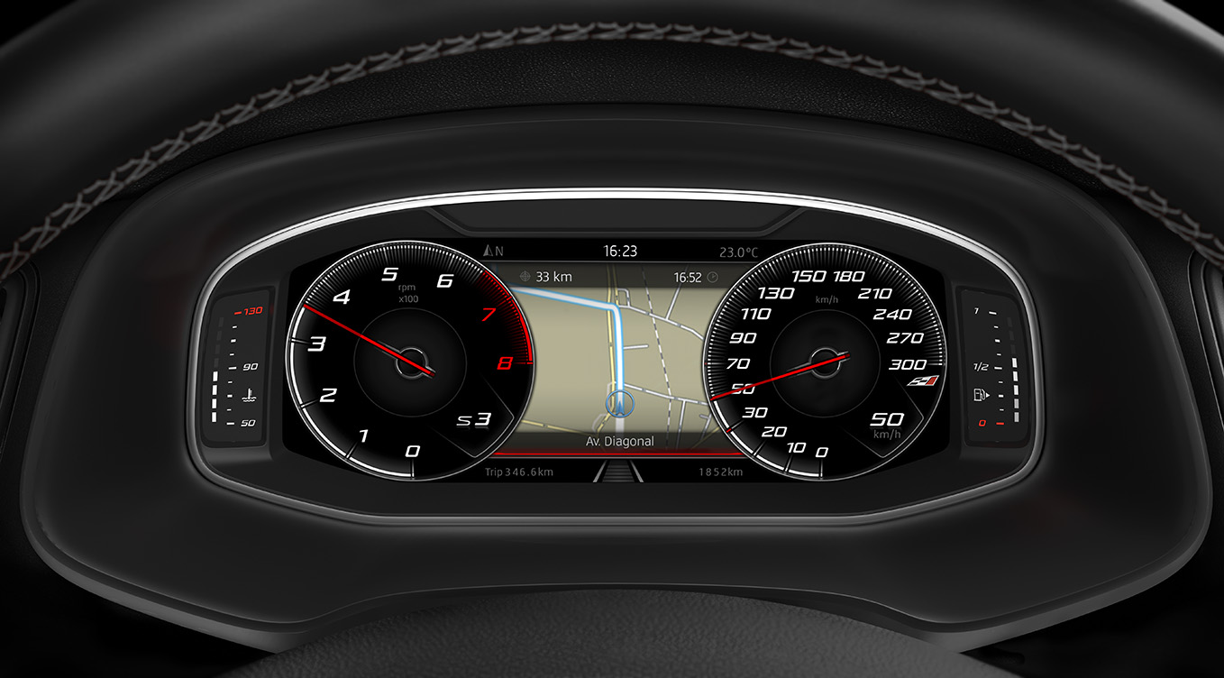 Seat lanceert de Virtual Cockpit op de Leon en Ateca.