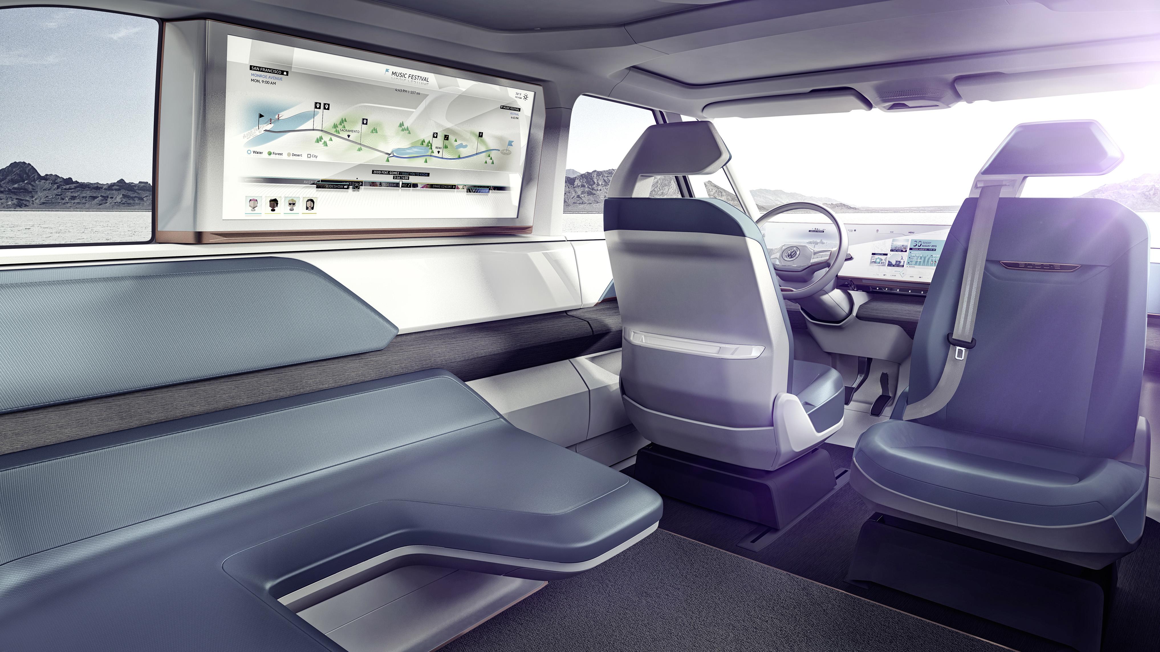Volkswagen BUDD-e brengt de auto en de elektrische auto naar een hoger niveau met ruim 500 kilometer actieradius en innovatieve bediening.